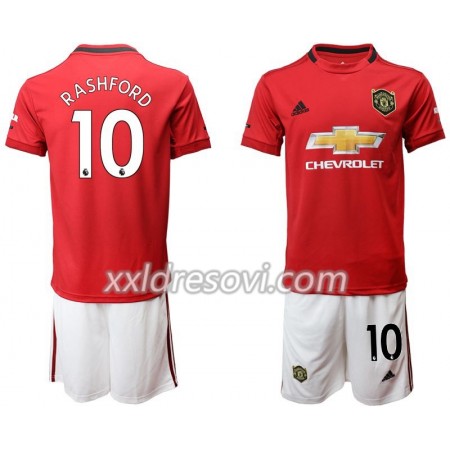 Manchester United Rashford 10 Domaći Dječji Komplet Dresovi za Nogomet 2019-2020 (+ kratke hlače)